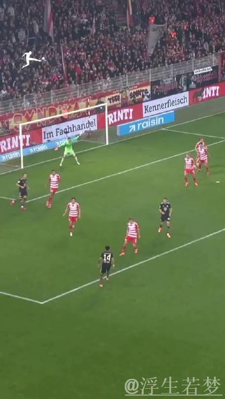 路易斯·迪亚兹攻破柏林联合的进球荣膺德甲月度最佳